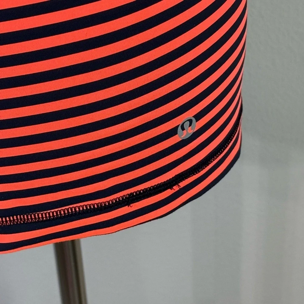 Lululemon Athletica blue and orange To be free Tank Top